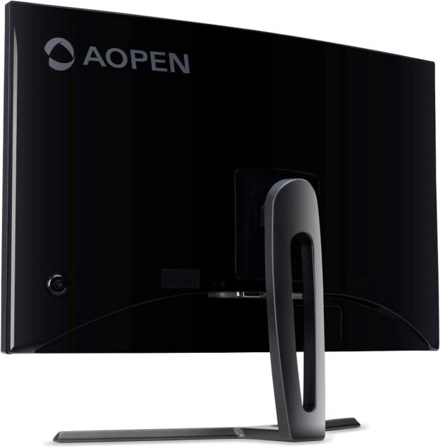Монитор Aopen powered by Acer 32HC1QURPbidpx, 31.5'' 16:9, VA LED QHD (2560x1440) 250 nit, 1800R Curve, 4ms, FreeSync Premium, up to 144Hz, Zeroframe, 100M:1 ACM, 250cd/m2, DVI, HDMI, DP, Audio out, Tilt, VESA, Black