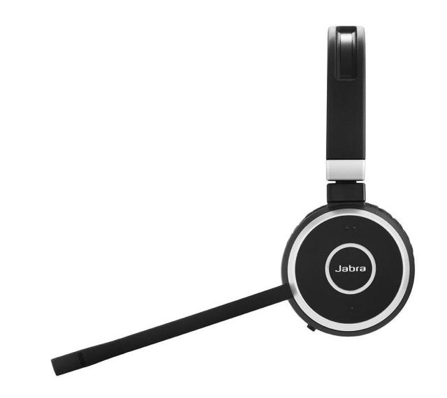 Слушалки Jabra Evolve 65 UC Stereo, безжични, Bluetooth, микрофон, Черни