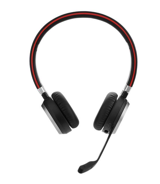 Слушалки Jabra Evolve 65 UC Stereo, безжични, Bluetooth, микрофон, Черни