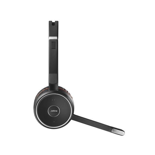 Слушалки Jabra Evolve 75 UC Stereo, Микрофон, Черни 