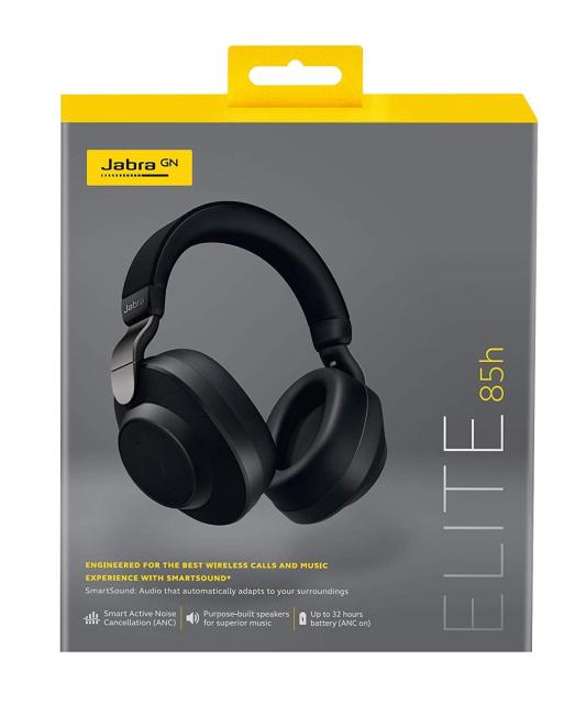 Блутут слушалки Jabra Elite 85h Titanium Black