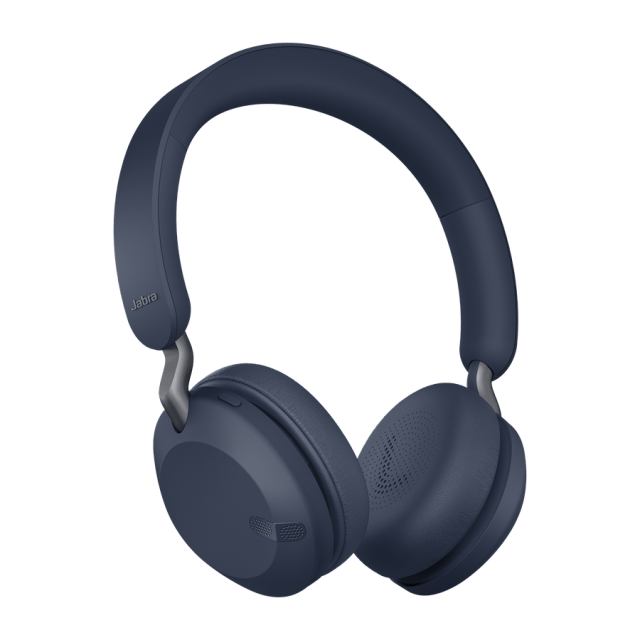 Слушалки Jabra ELITE 45h (100-91800004-60), безжични, Bluetooth, PNC, USB-C, сини