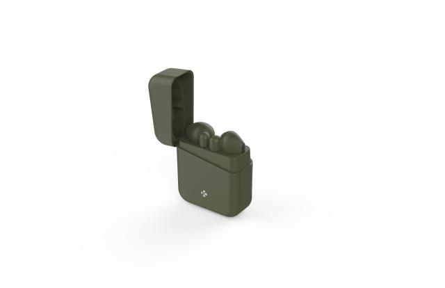 Слушалки MyKronоz ZeBuds Lite (Kakhi), Bluetooth, микрофон, с кутия за зареждане, Зелени