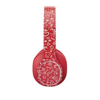 Слушалки Hama HaHaHa FEEL , безжични, Bluetooth, Стерео, Микрофон, Потискане на шума, Червен 