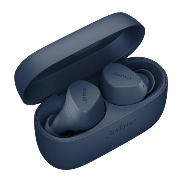 Слушалки Jabra Elite 2 Navy (91400003), безжични, Bluetooth, микрофон, тип "тапи", IP55 водоустойчивост, Сини