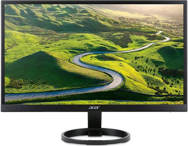 Монитор Acer R241YBbmix, 23.8'' IPS LED, 1920x1080, ZeroFrame, FreeSync, UltraSlim, 1ms, 100M:1, 250 cd/m2, VGA, HDMI, MM Audio Out, Black