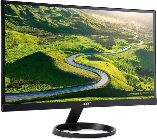 Монитор Acer R241YBbmix, 23.8'' IPS LED, 1920x1080, ZeroFrame, FreeSync, UltraSlim, 1ms, 100M:1, 250 cd/m2, VGA, HDMI, MM Audio Out, Black