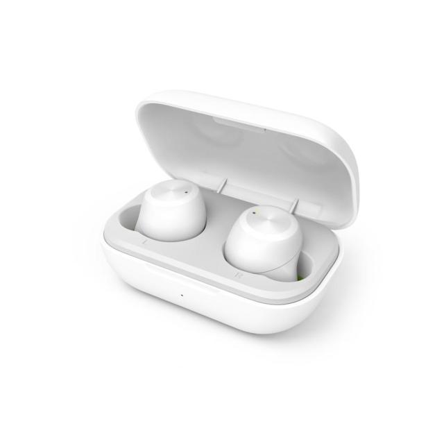 Слушалки Hama Spirit Chop, безжични, Bluetooth, микрофон, тип "тапи", Бели