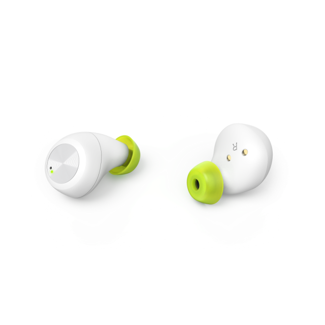 Слушалки Hama Spirit Chop, безжични, Bluetooth, микрофон, тип "тапи", Бели
