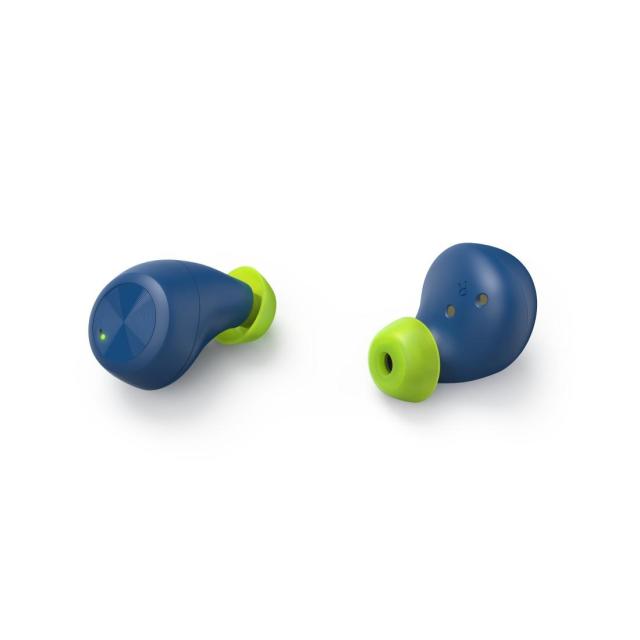 Слушалки Hama Spirit Chop, безжични, Bluetooth, микрофон, тип "тапи", Син