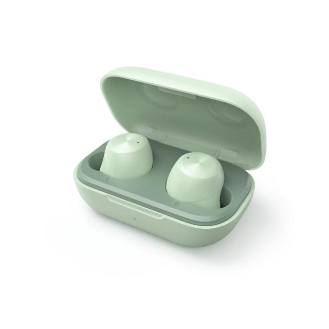 Слушалки Hama Spirit Chop, безжични, Bluetooth, микрофон, тип "тапи", Зелени