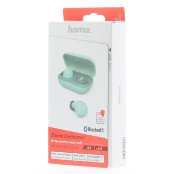 Слушалки Hama Spirit Chop, безжични, Bluetooth, микрофон, тип "тапи", Зелени