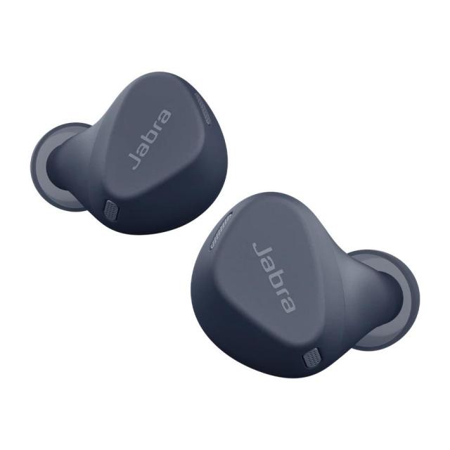 Слушалки Jabra Elite 4 Active (100-99180001-60), тип "тапи" безжични, микрофон, Bluetooth, IP57 защита, Сини