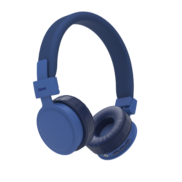 Слушалки HAMA Freedom Lit (184086), стерео, жични/безжични, Bluetooth, микрофон, сгъваеми, Син