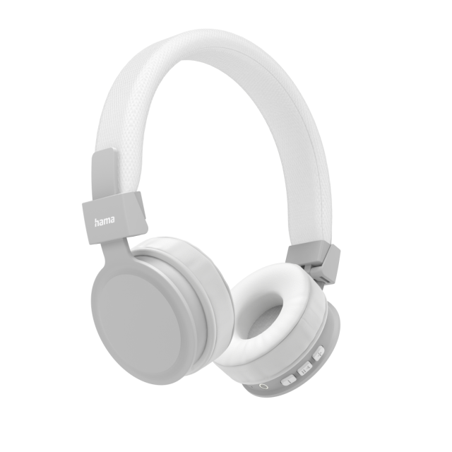 Слушалки HAMA Freedom Lit (184085), стерео, жични/безжични, Bluetooth, микрофон, сгъваеми, Бели