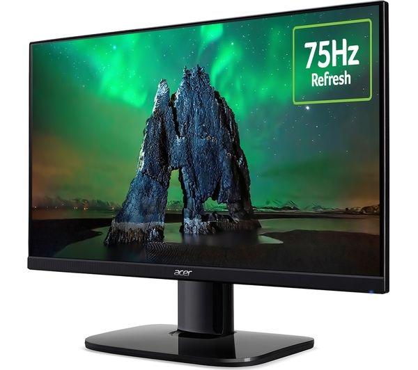 Монитор Acer KA242YAbmiix, 23.8" VA LED, 1ms(VRB), ZeroFrame, FreeSync, 100M:1, 250 cd/m2, 1920x1080, VGA, 2xHDMI, Speakers 2Wx2, Audio in/out, Tilt,VESA, Black