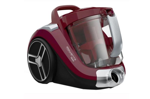Прахосмукачка Rowenta RO4873EA, COMPACT POWER XXL, DARK RED, 2.5L, 550W, 75dB, mini turbobrush, parquet - crevice tool - upholstery nozzle