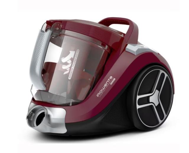 Прахосмукачка Rowenta RO4873EA, COMPACT POWER XXL, DARK RED, 2.5L, 550W, 75dB, mini turbobrush, parquet - crevice tool - upholstery nozzle