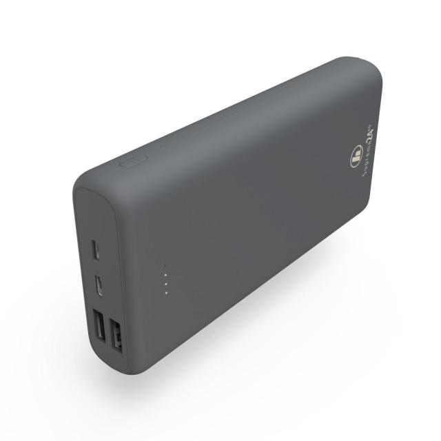 Външна батерия HAMA Supreme 24HD, 2 4000 mAh, LiPolym, 1 x USB-C, 2 x USB-A, Сив