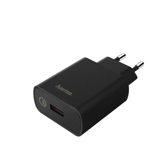 Зарядно  220V Qualcomm Quick Charge 3.0, USB-A Черен