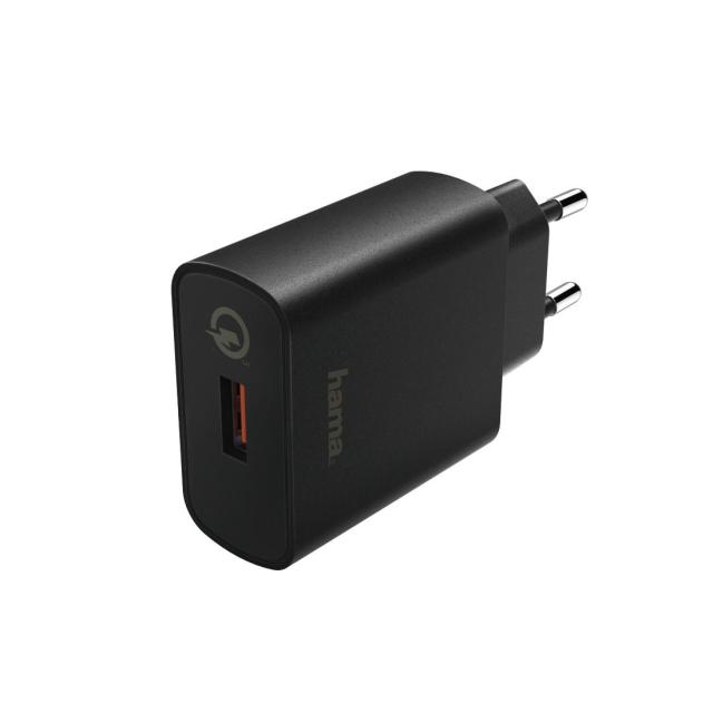 Зарядно  220V Qualcomm Quick Charge 3.0, USB-A Черен