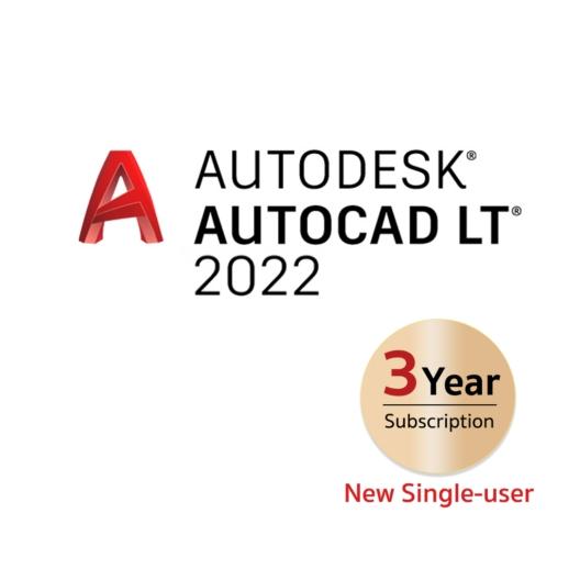 Програмен продукт AutoCAD LT 2023 Commercial New Single-user ELD 3-Year Subscription