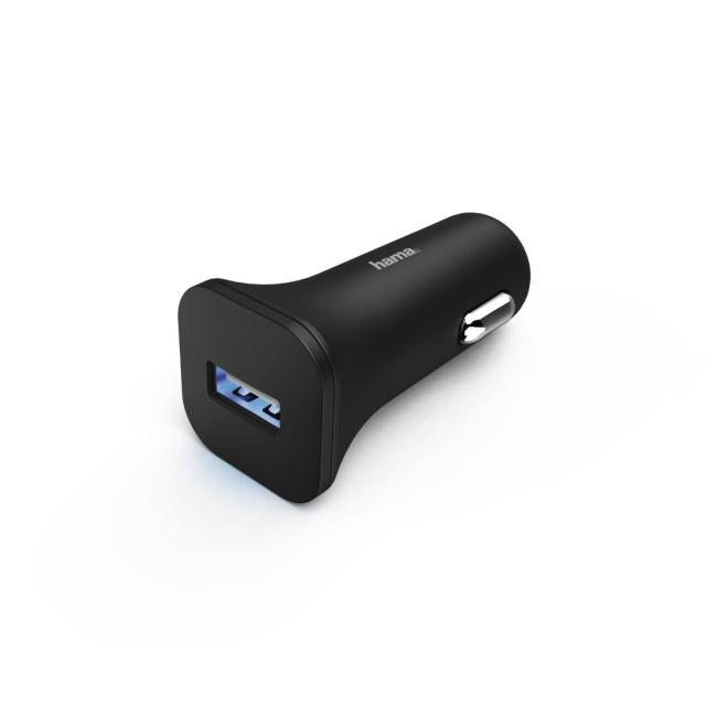 Зарядно за кола/камион HAMA  USB 1.2A 6W черен
