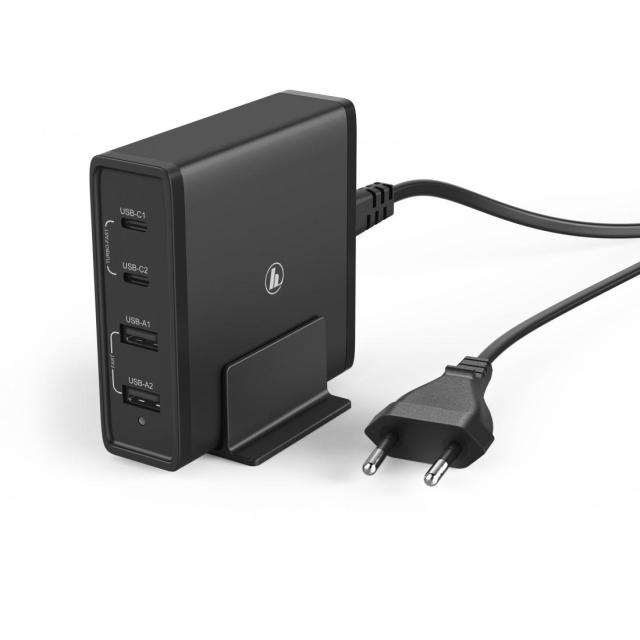 Зарядно 220V HAMA Universal, USB-C, 5-20V/65W, Power Delivery (PD), Черен