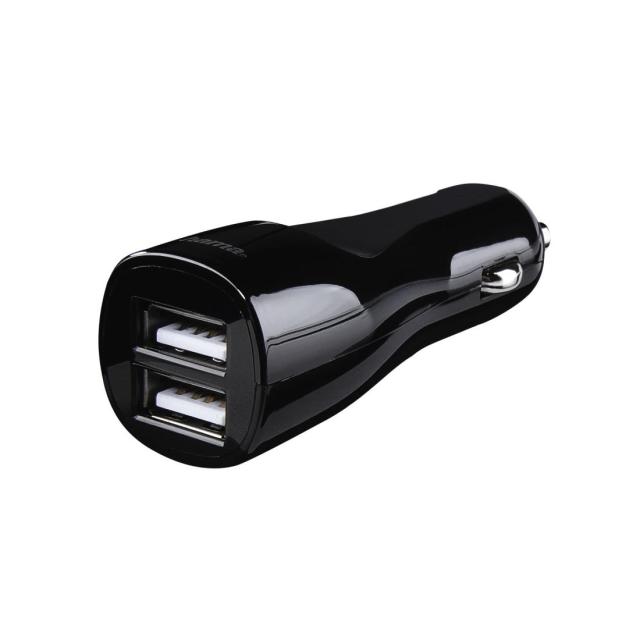 Заряднo за кола HAMA Auto Detect, 2 x USB, 12V-24V, 2xUSB -5V/4.8A, Черно