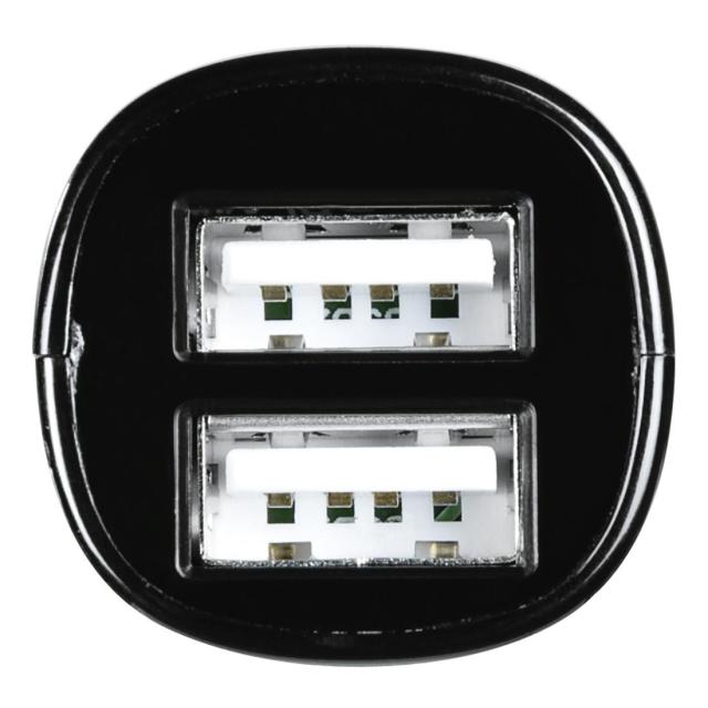 Заряднo за кола HAMA Auto Detect, 2 x USB, 12V-24V, 2xUSB -5V/4.8A, Черно