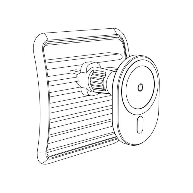Безжично зарядно HAMA MagCharge Car FC15, 15W, Магнитно, За кола, Черен