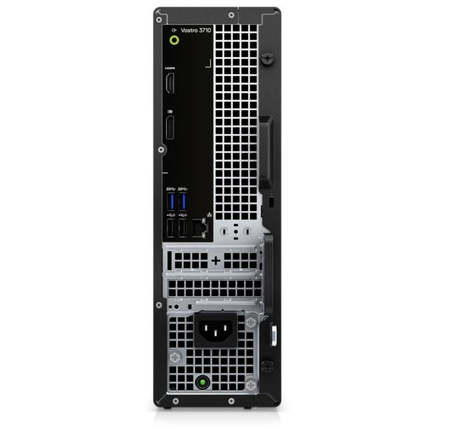 Настолен компютър Dell Vostro 3710 SFF, Intel Core i5-12400 (18M Cache, up to 4.4GHz), 8GB, 8Gx1, DDR4, 3200MHz, 512GB M.2 PCIe NVMe, DVD+/-RW, Intel UHD Graphics 770 , 802.11ac, BT, Keyboard&Mouse,  WIN 11 Pro, 3Y BO+Dell E2423HN, 23.8" Wide LED