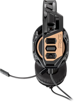 Геймърски слушалки Plantronics RIG 300, Микрофон, Черен/Златист