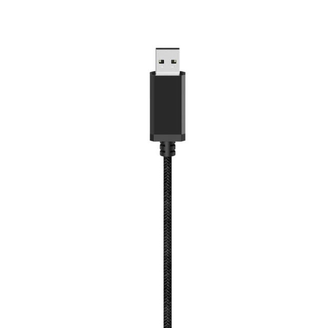 Геймърски слушалки Hama uRage Soundz 200, Микрофон, USB, Черен