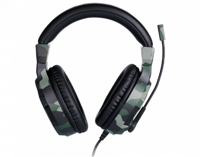 Геймърски слушалки Nacon Bigben PS4 Official Headset V3 Camo Green, Микрофон, Зелен