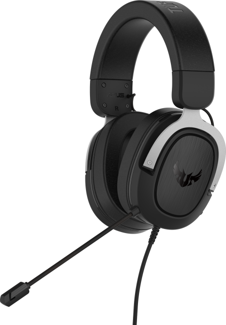 Геймърски слушалки ASUS TUF Gaming H3 Silver, 7.1 Virtual Surround Sound