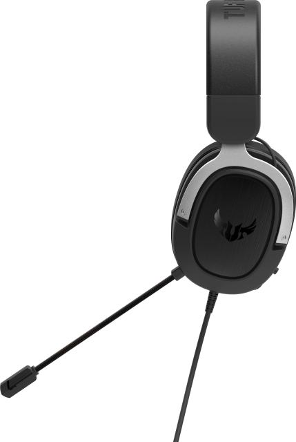 Геймърски слушалки ASUS TUF Gaming H3 Silver, 7.1 Virtual Surround Sound