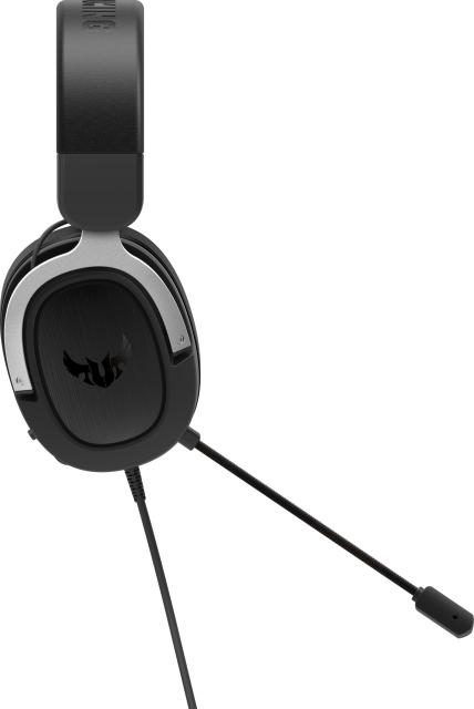 Геймърски слушалки ASUS TUF Gaming H3 Silver, 7.1 Virtual Surround Sound