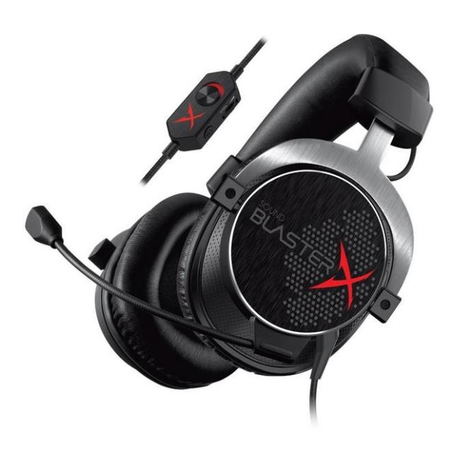 Слушалки с микрофон CREATIVE SoundblasterX H5, Черен