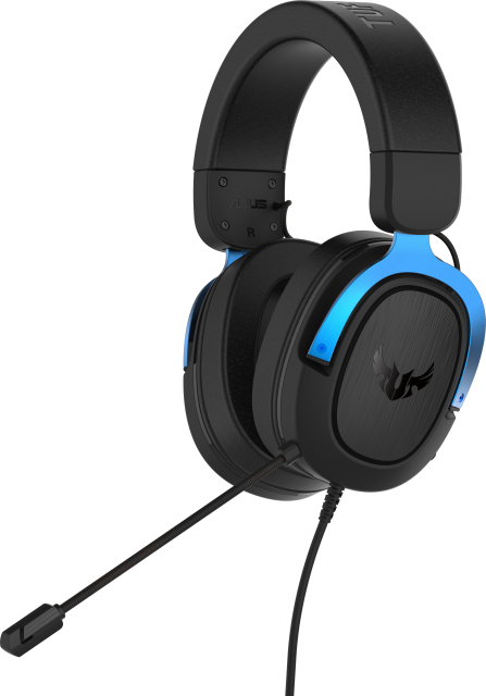 Геймърски слушалки ASUS TUF Gaming H3 Blue, 7.1 Virtual Surround Sound