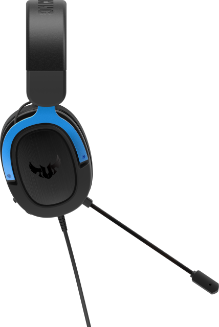 Геймърски слушалки ASUS TUF Gaming H3 Blue, 7.1 Virtual Surround Sound