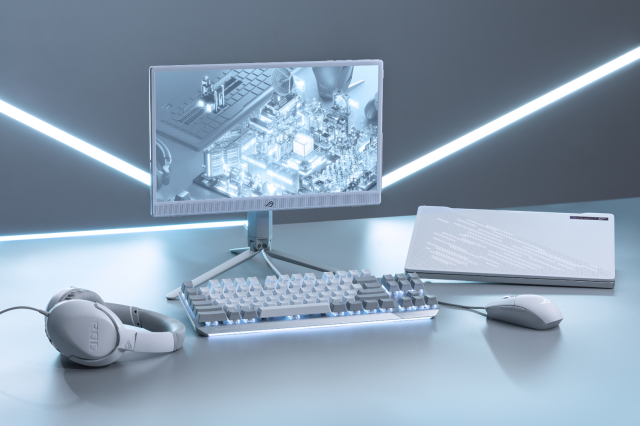 Геймърски слушалки ASUS ROG Strix Go Core Moonlight White