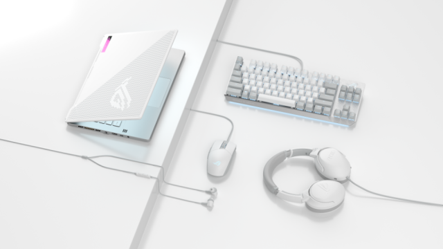 Геймърски слушалки-тапи ASUS ROG Cetra II Core Moonlight White