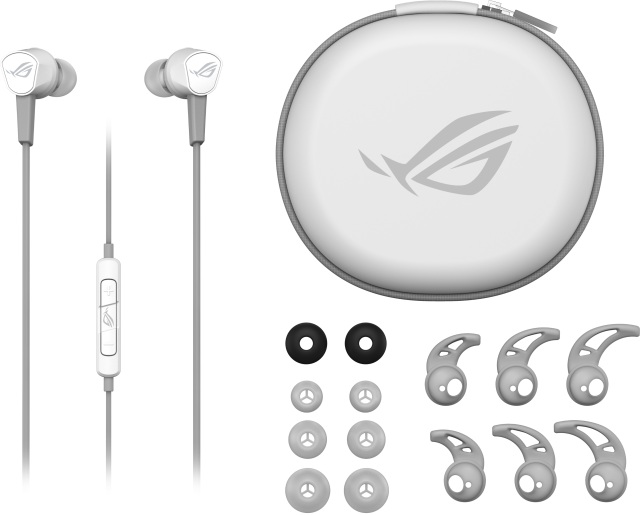 Геймърски слушалки-тапи ASUS ROG Cetra II Core Moonlight White