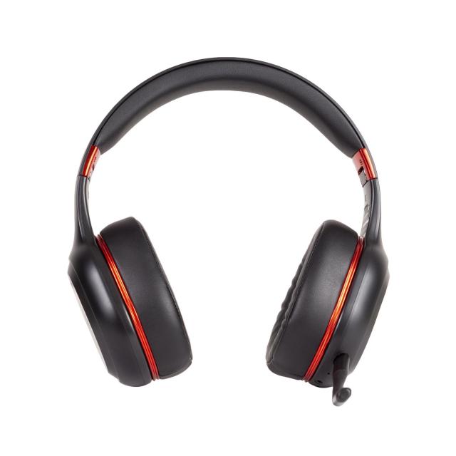 Геймърски слушалки Maxell HYPERSHOCK, Bluetooth, Микрофон, Подсветка, Черен