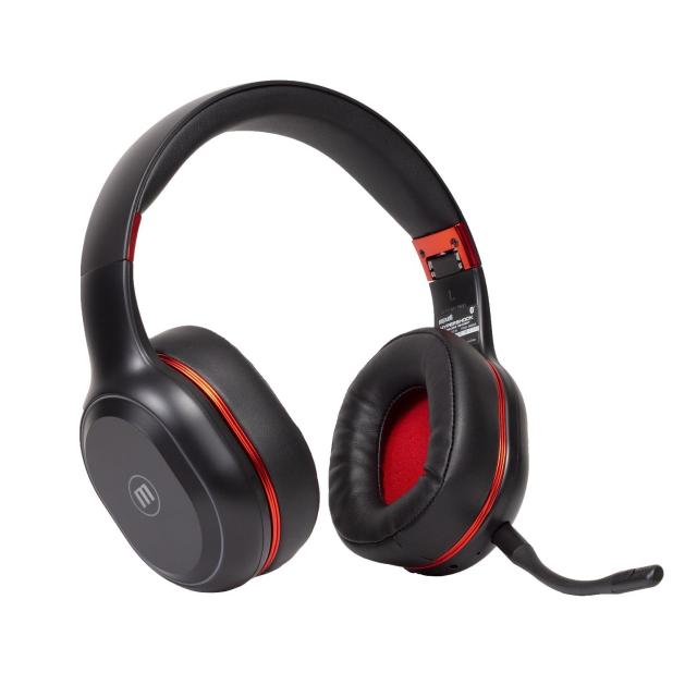 Геймърски слушалки Maxell HYPERSHOCK, Bluetooth, Микрофон, Подсветка, Черен