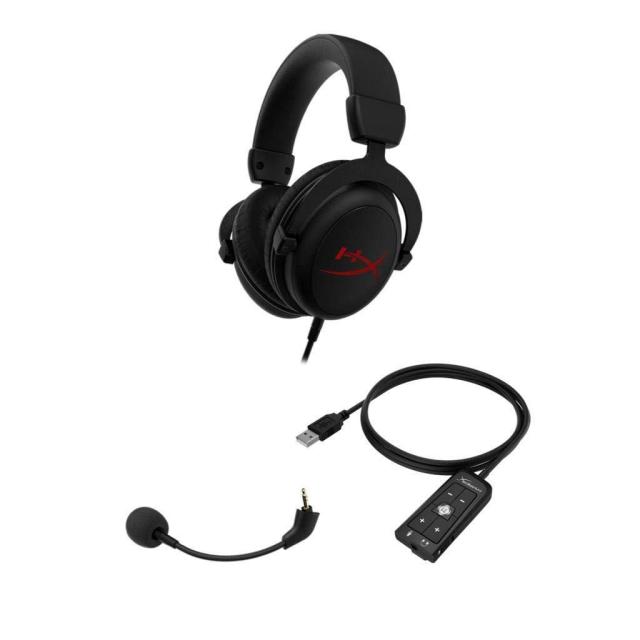 Геймърски слушалки HyperX Cloud Core +, 7.1, Черен