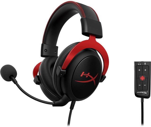 Геймърски слушалки HyperX Cloud II Red, Микрофон, Черно/Червено