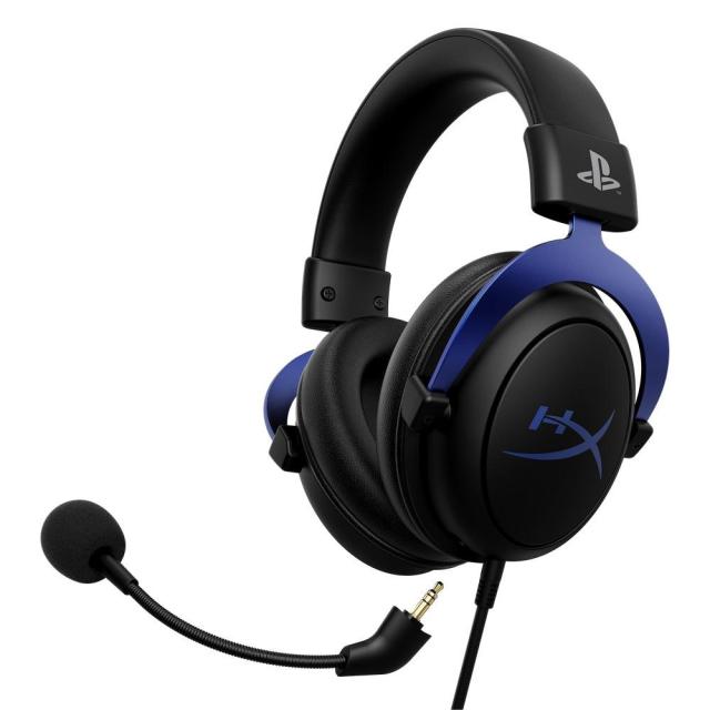 Геймърски слушалки HyperX Cloud Blue Playstation, Микрофон, Черно/Син