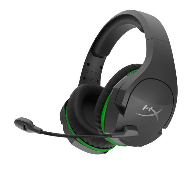 Геймърски слушалки HyperX CloudX Stinger Core, Безжични, Микрофон, Черен/Зелен